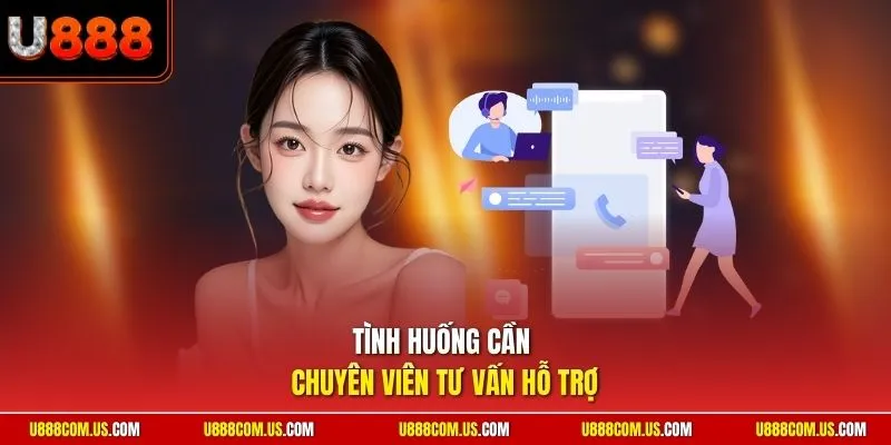 Tình huống cần chuyên viên tư vấn hỗ trợ